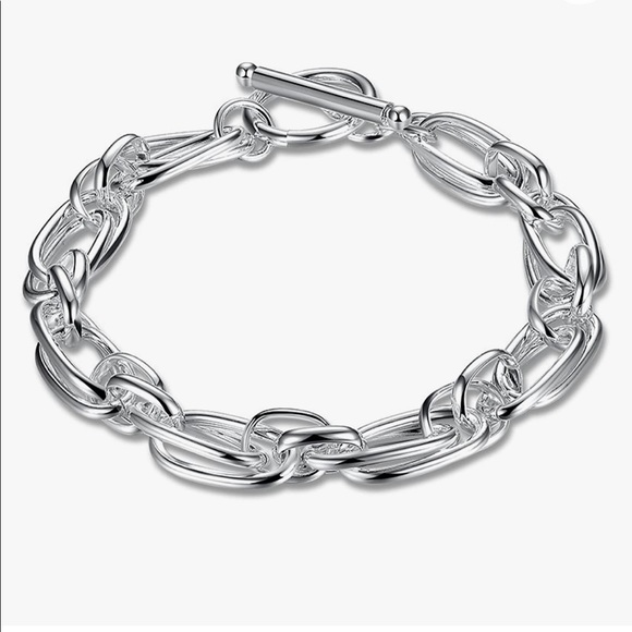 925 silver plated chain bracelet - Picture 1 of 9